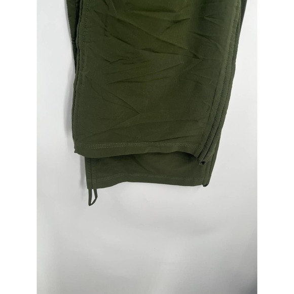 Alex + Abby NWT Olive Chive Motion Ruched Adjustable Bootcut Woven Pant Medium - Picture 6 of 11